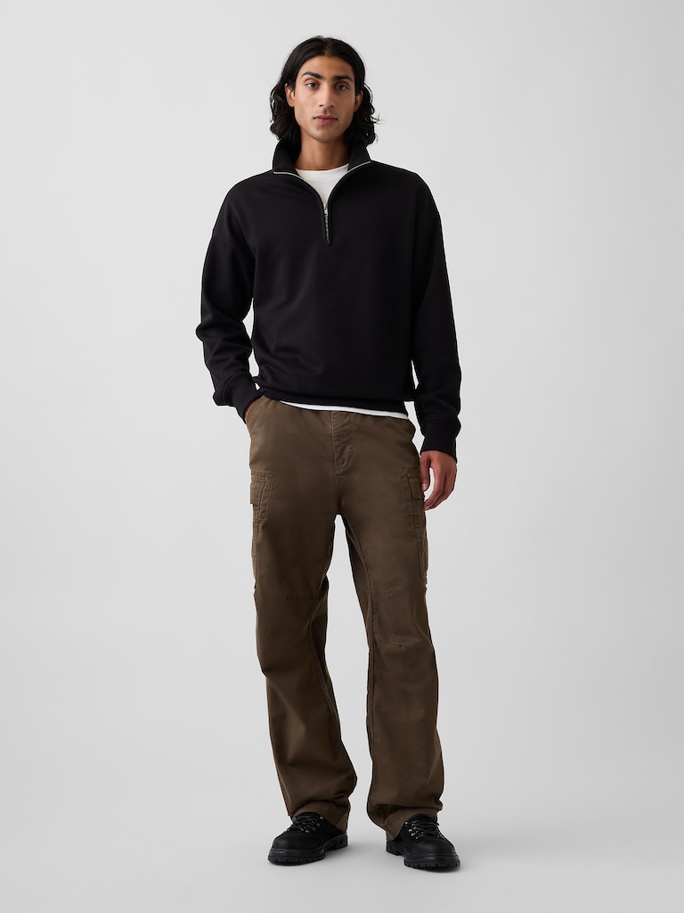 Heavyweight Oversized Quarter-Zip Pullover