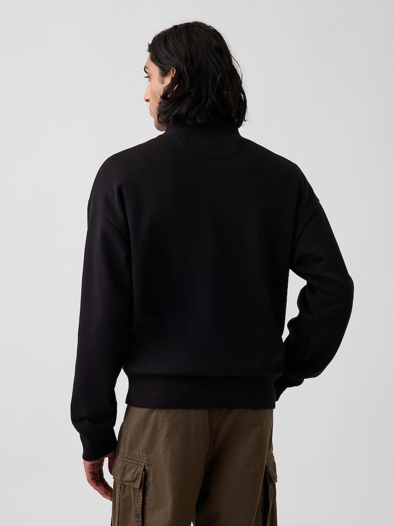 Heavyweight Oversized Quarter-Zip Pullover