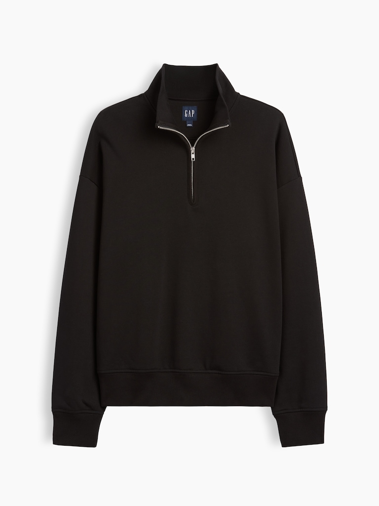 Heavyweight Oversized Quarter-Zip Pullover