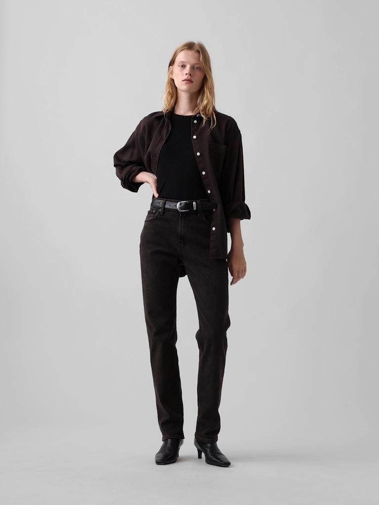 High Rise '90s Slim Straight Jeans