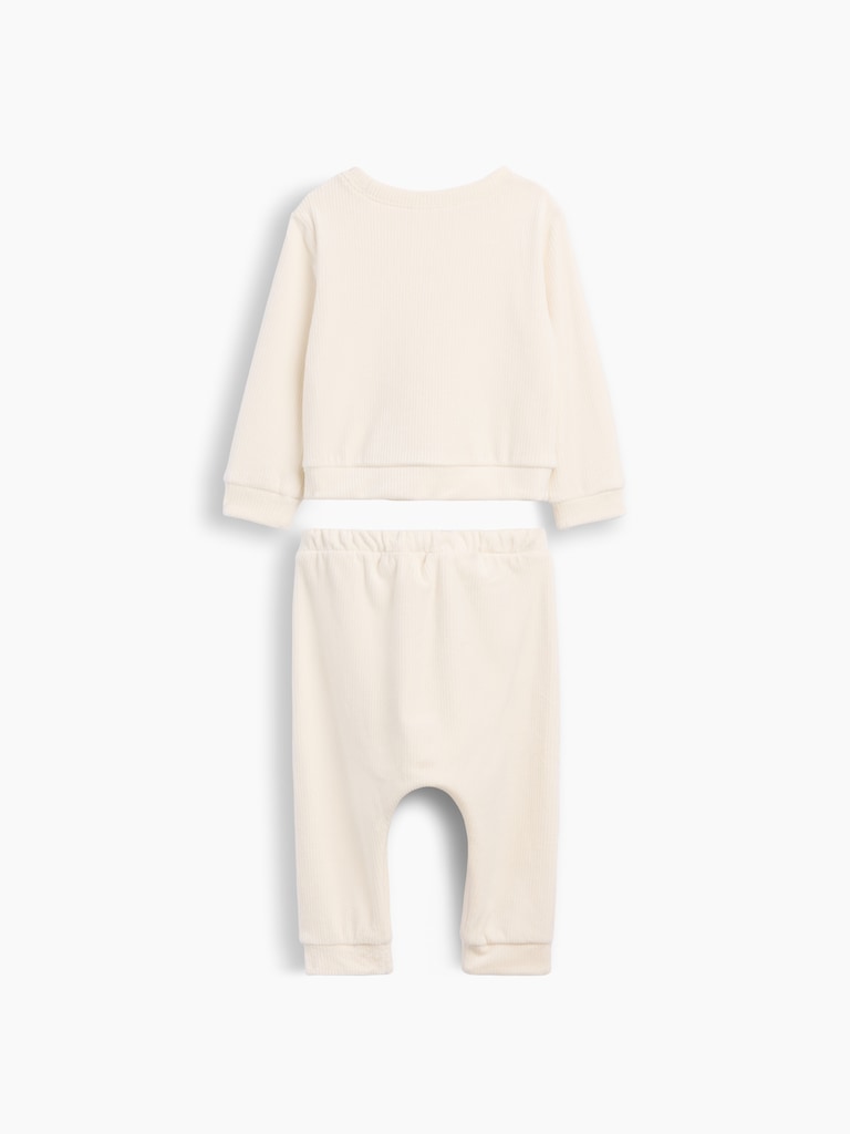 Baby Brannan Bear Ribbed Two-Piece Outfit Set