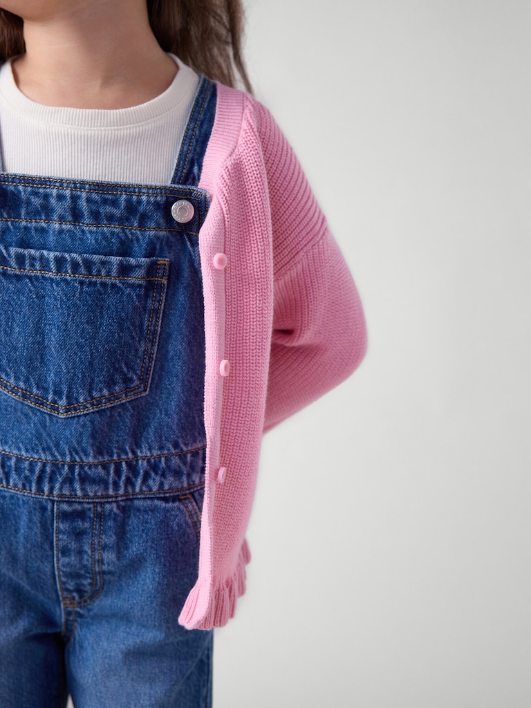 babyGap Shaker-Stitch Crewneck Cardigan