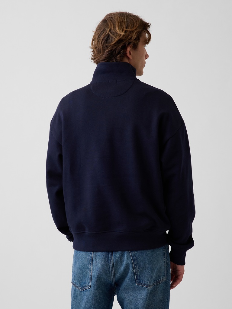Heavyweight Oversized Quarter-Zip Pullover