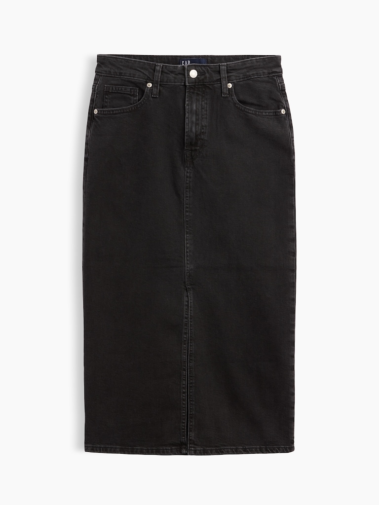 Denim Midi Skirt
