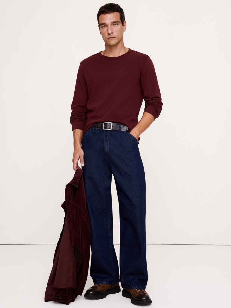 Cotton Jersey Long-Sleeve T-Shirt