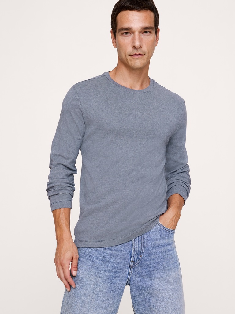 Luxury-Touch Long-Sleeve T-Shirt