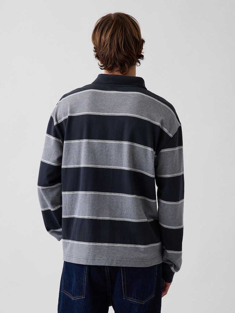 Oversized Pique Polo Shirt