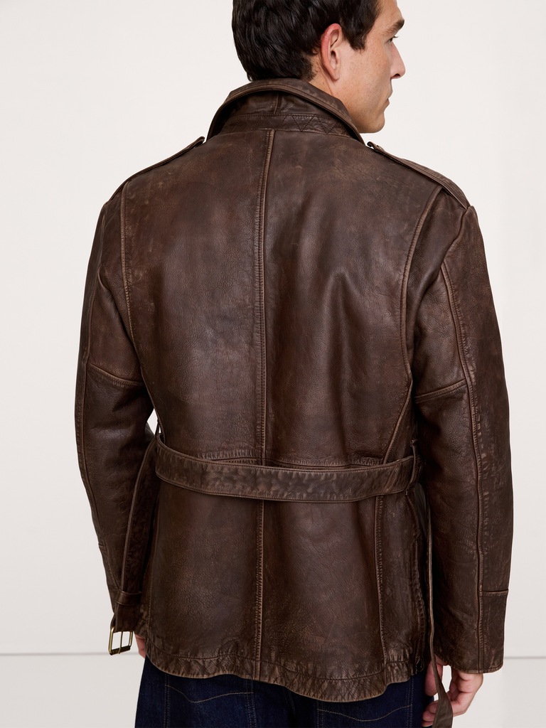 Archive Reissue Leather Belted Field Jacket