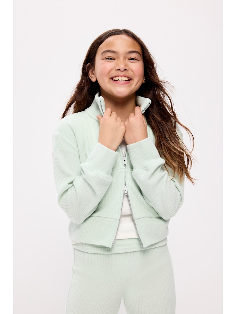 CozePlush 2-Way-Zip Jacket for Girls