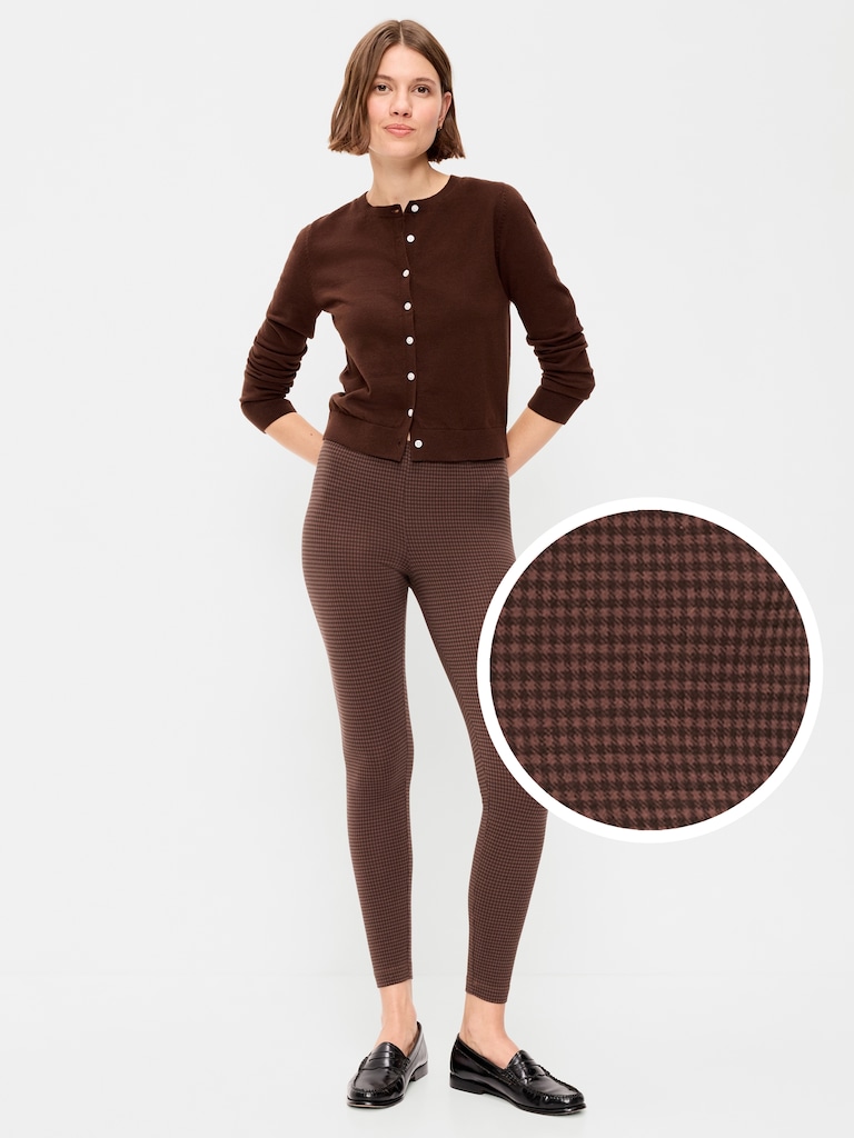 High-Waisted Jersey Fashion Layering Leggings