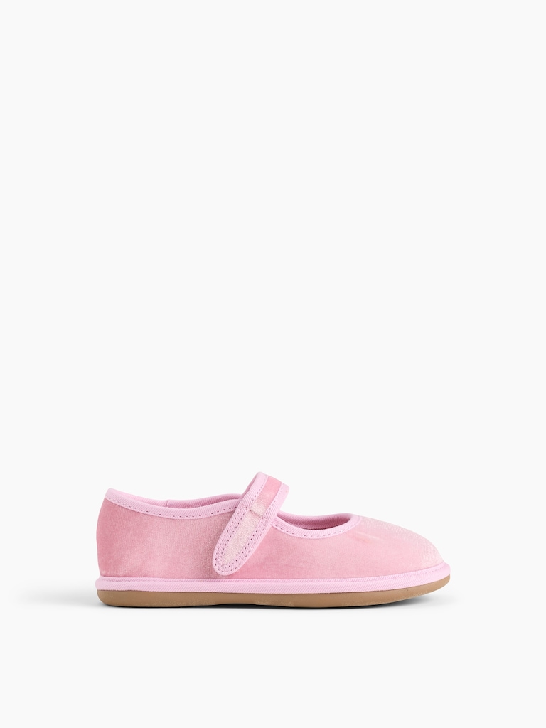 Toddler Velvet Mary Jane Flats