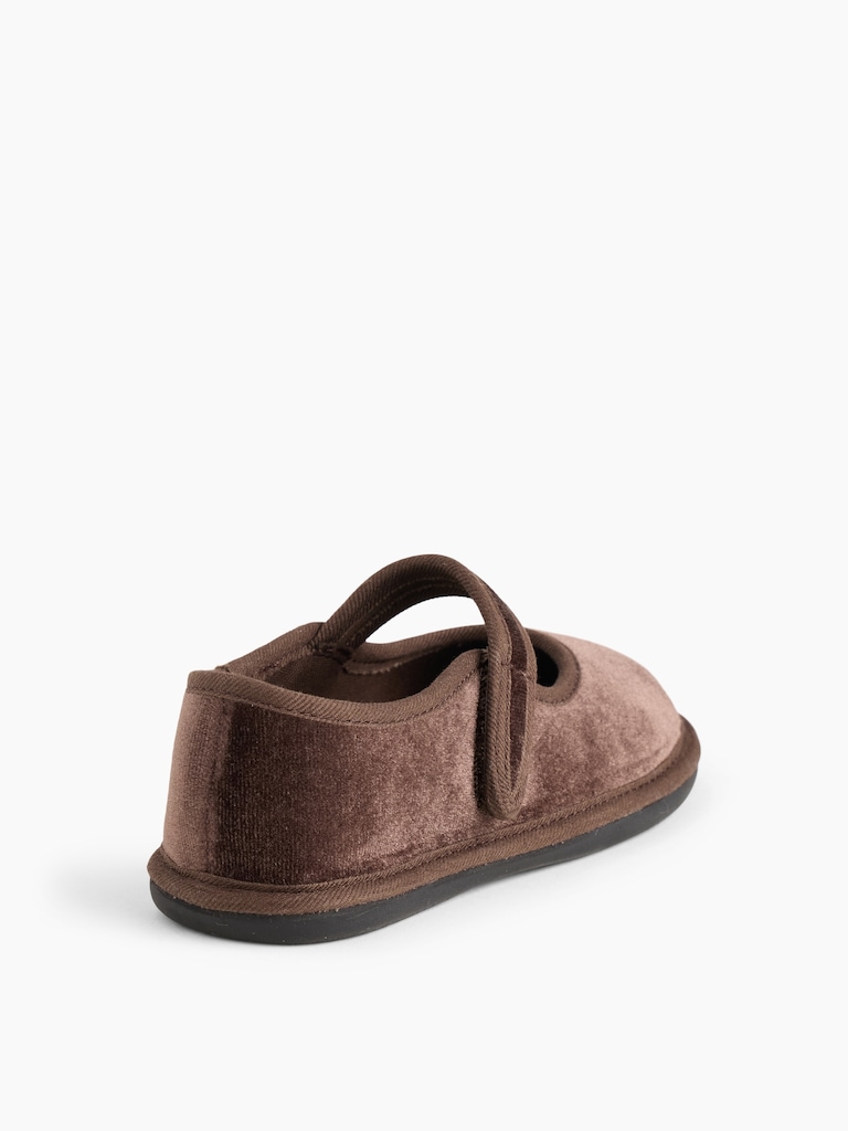 Toddler Velvet Mary Jane Flats
