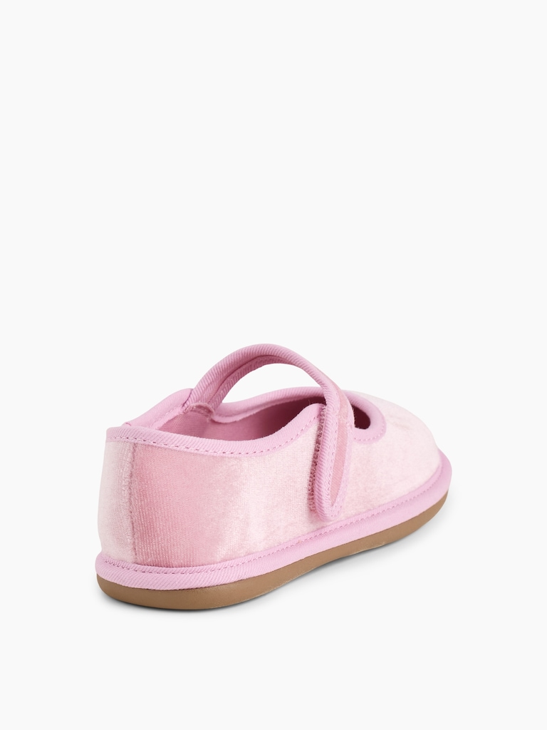 Toddler Velvet Mary Jane Flats