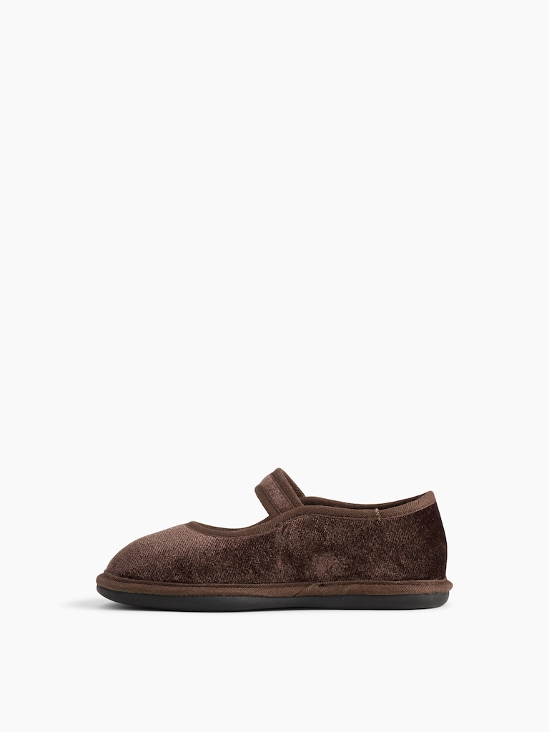 Toddler Velvet Mary Jane Flats