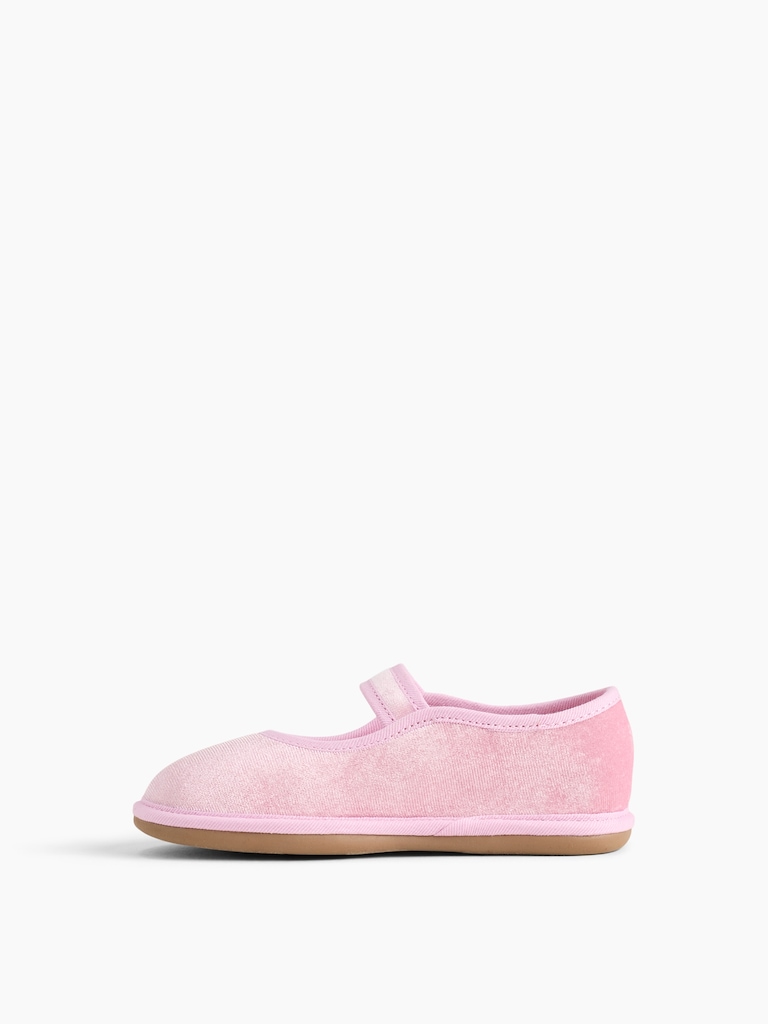 Toddler Velvet Mary Jane Flats