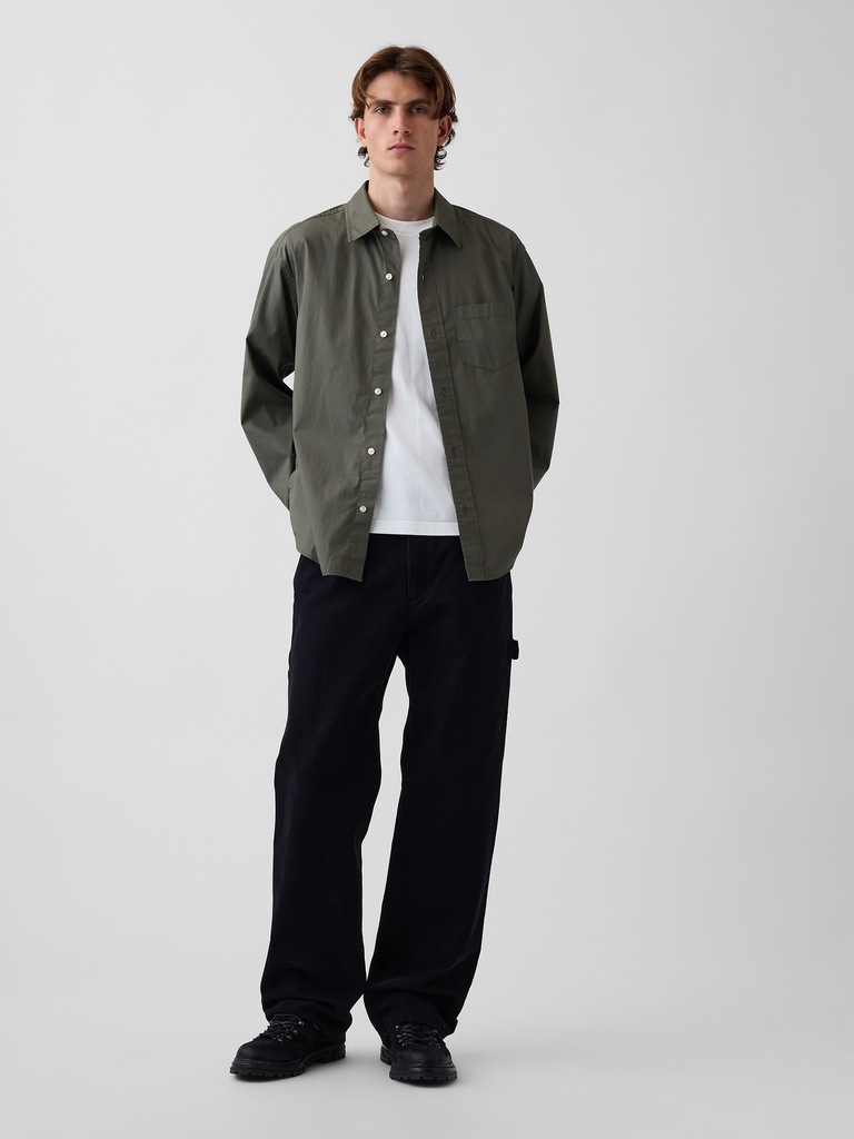 Organic Cotton Poplin Relaxed Shirt