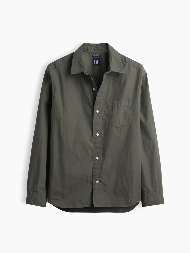 Organic Cotton Poplin Relaxed Shirt