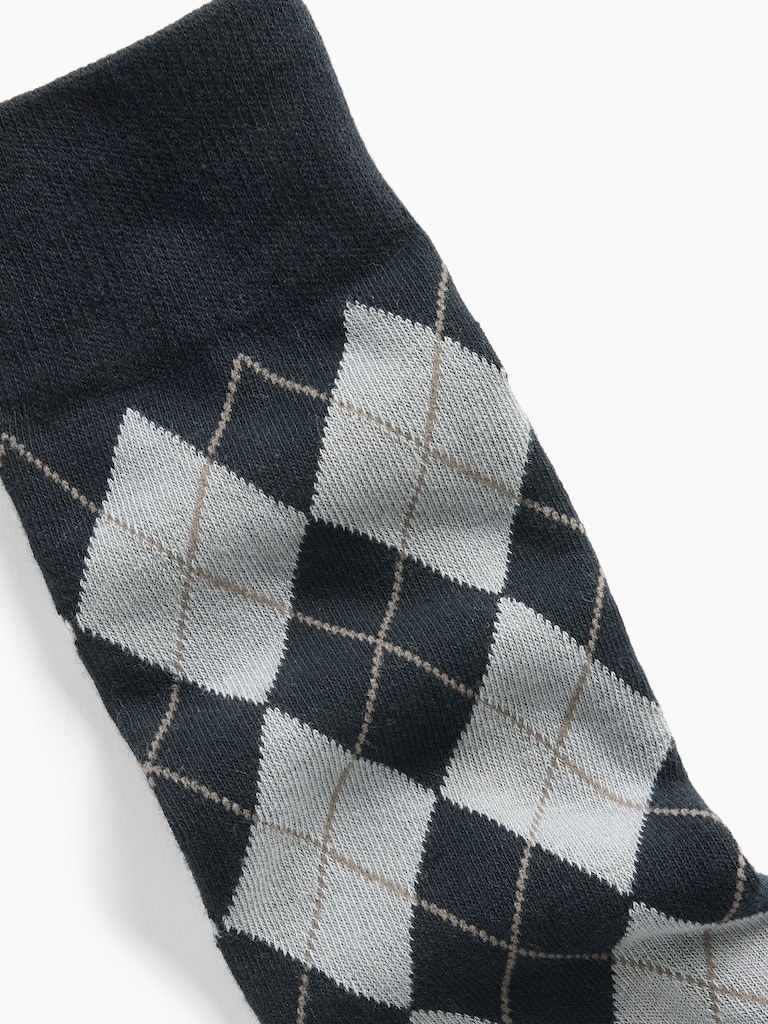 Chaussettes habillées à motif en losange