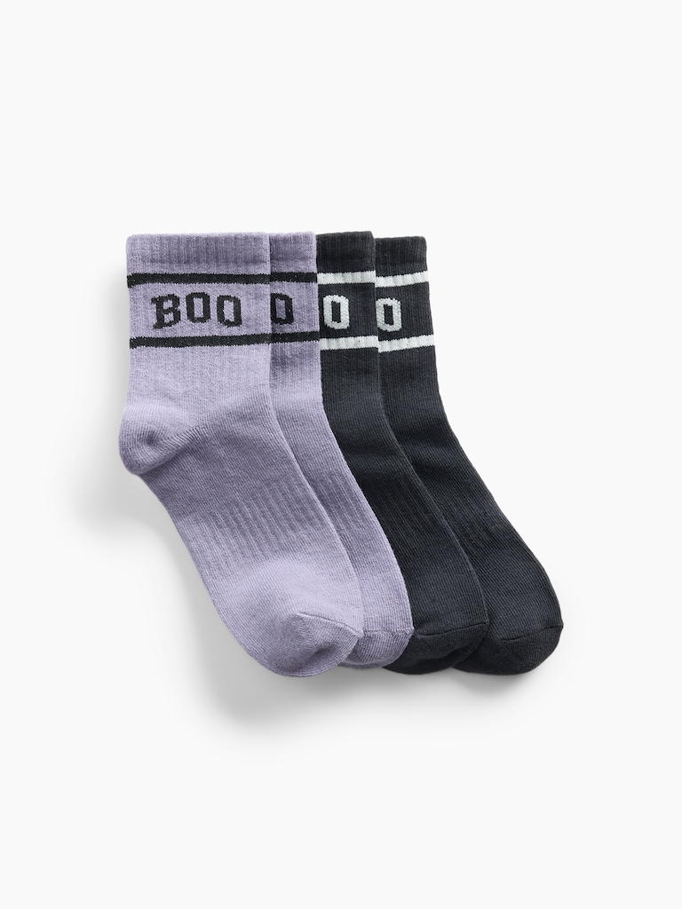 Kids Varsity Boo Crew Socks (2-Pack)