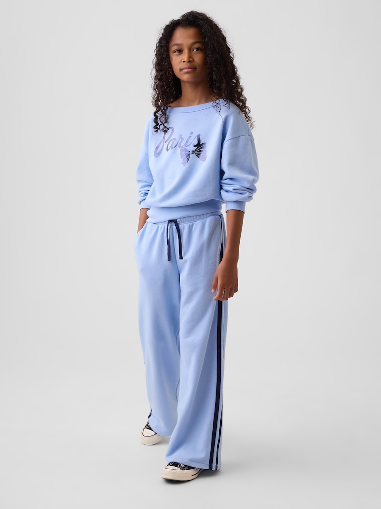 Kids Relaxed French Terry Track Pants