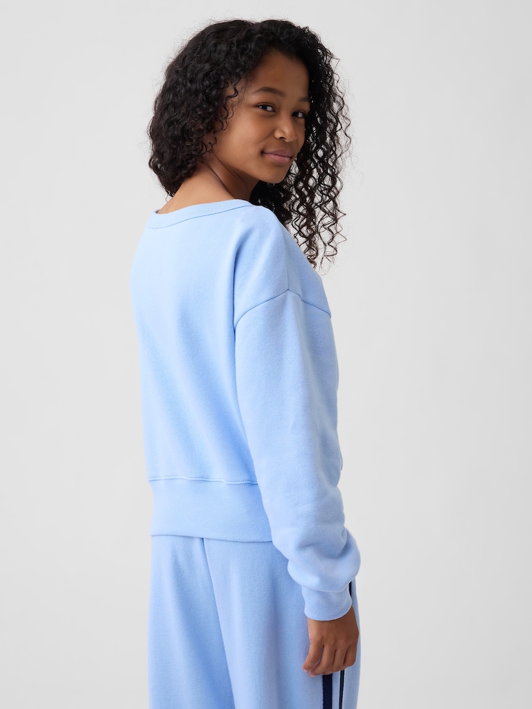 Kids Relaxed Crewneck Graphic Sweatshirt