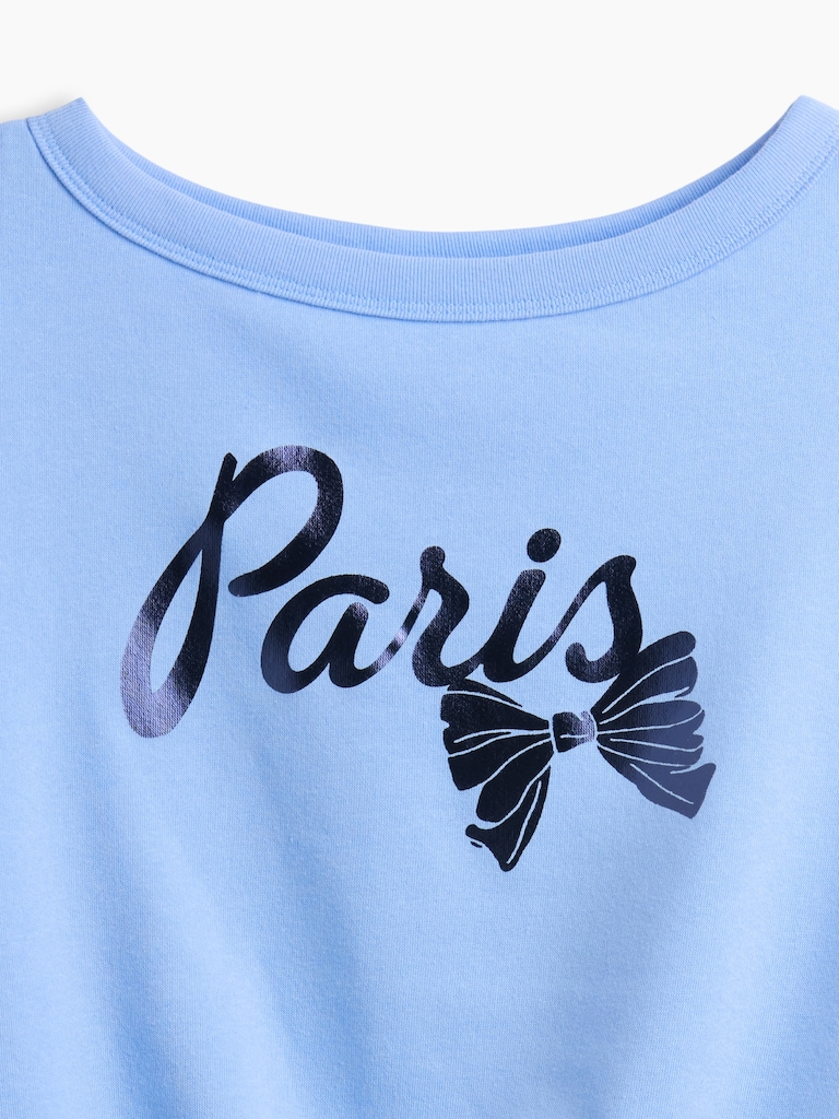 Kids Relaxed Crewneck Graphic Sweatshirt
