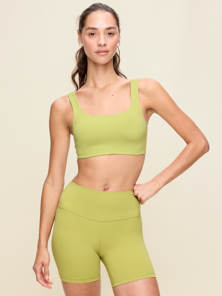 Light Support StudioSmooth Square-Neck Sports Bra