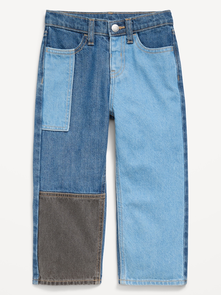 Baggy Patched Jeans for Toddler Boys