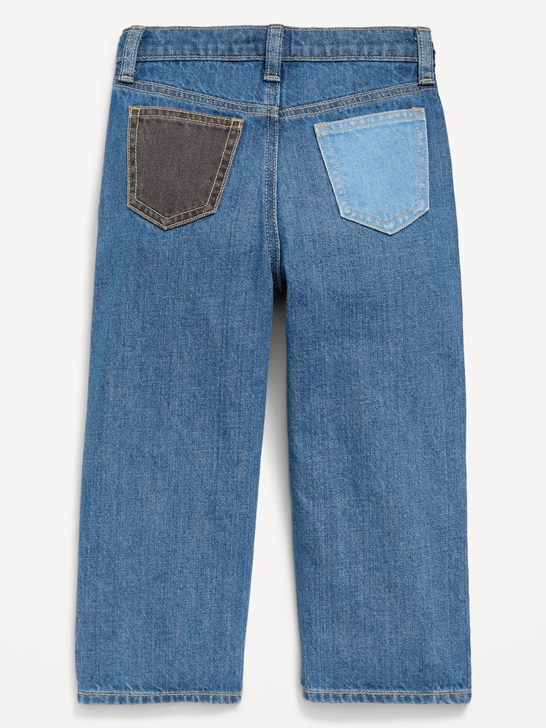 Baggy Patched Jeans for Toddler Boys