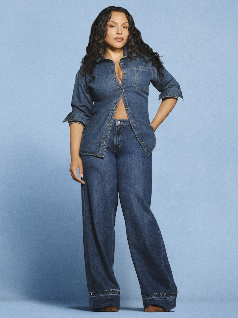 Low-Rise Baggy Wide-Leg Jeans