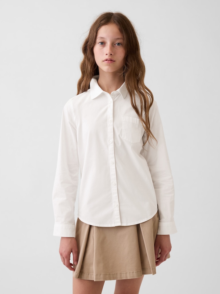 Kids Uniform Poplin Shirt