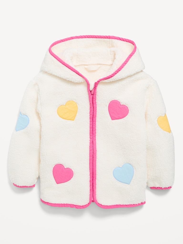 Hooded Sherpa Jacket for Toddler Girls