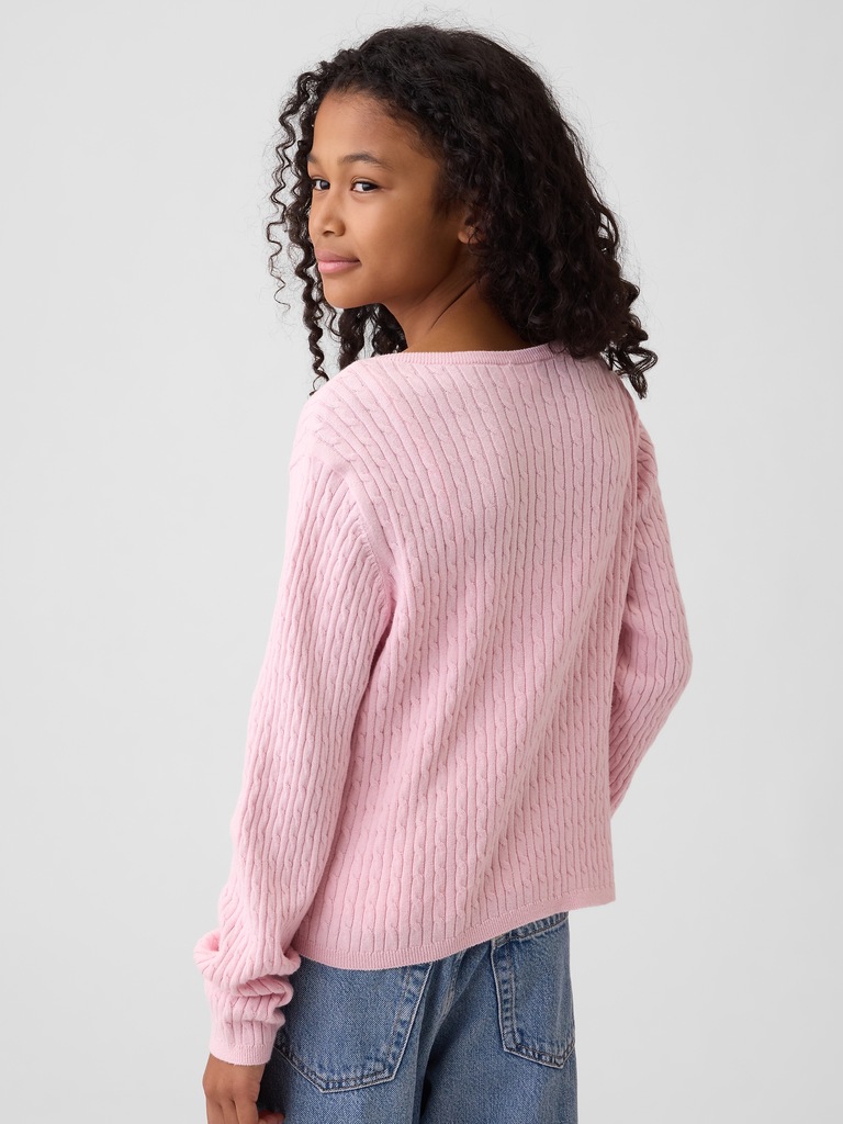 Kids Cable-Knit Cardigan