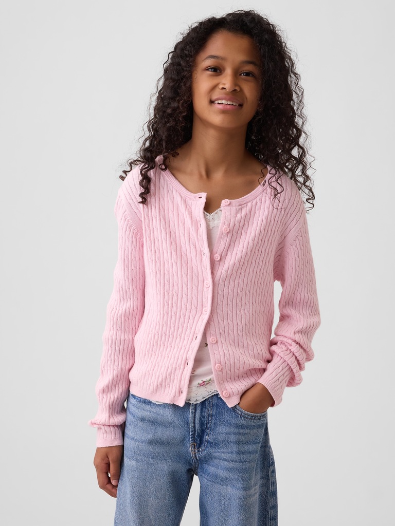 Kids Cable-Knit Cardigan