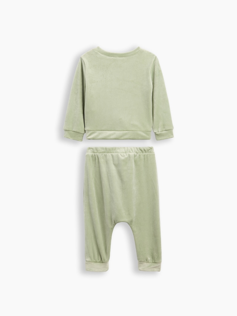 Baby Brannan Bear Ribbed Two-Piece Outfit Set
