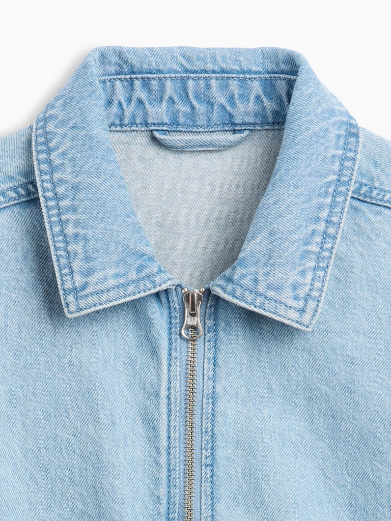 Kids Relaxed Denim Bomber Jacket