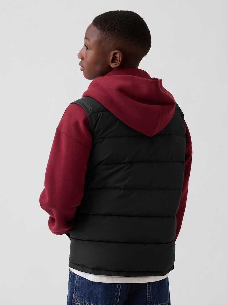 Kids Recycled Lightweight Puffer Vest