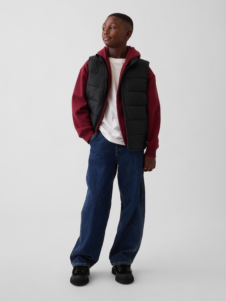 Kids Recycled Lightweight Puffer Vest