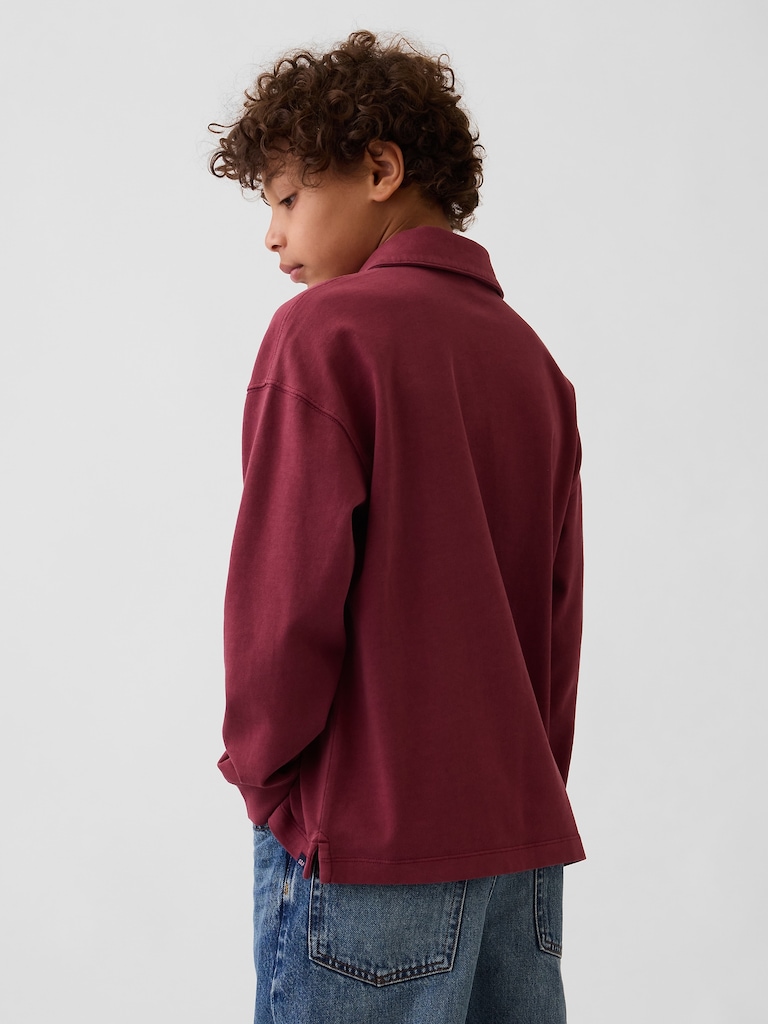 Kids Heavyweight Relaxed Polo Shirt