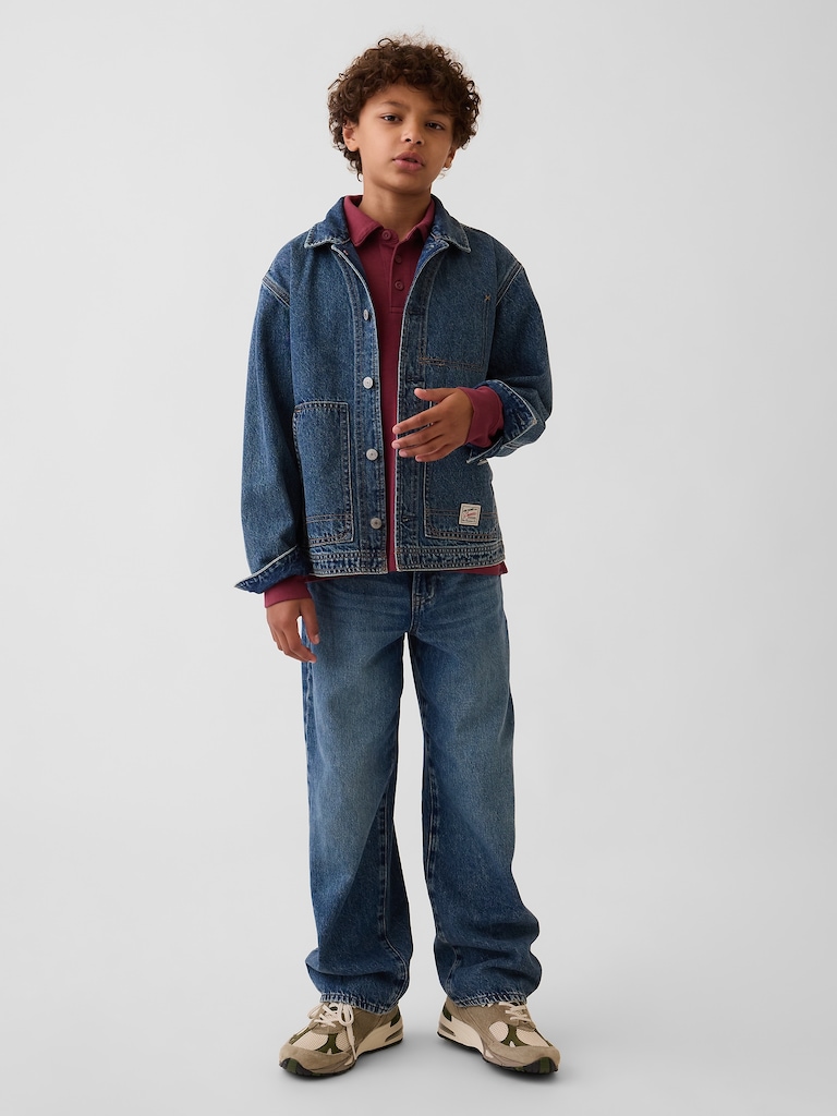Kids Heavyweight Relaxed Polo Shirt