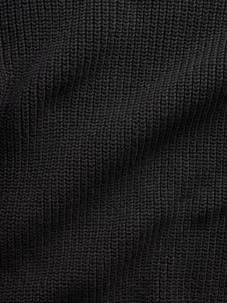 100% Cotton Relaxed Shaker Sweater