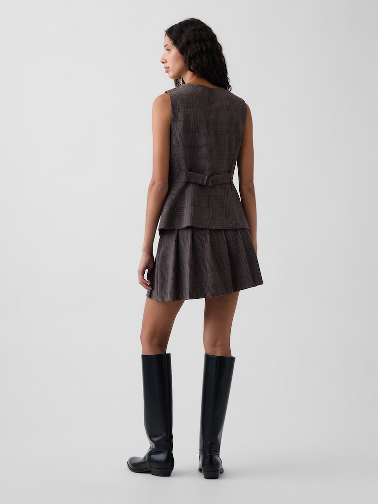 Pleated Mini Skort