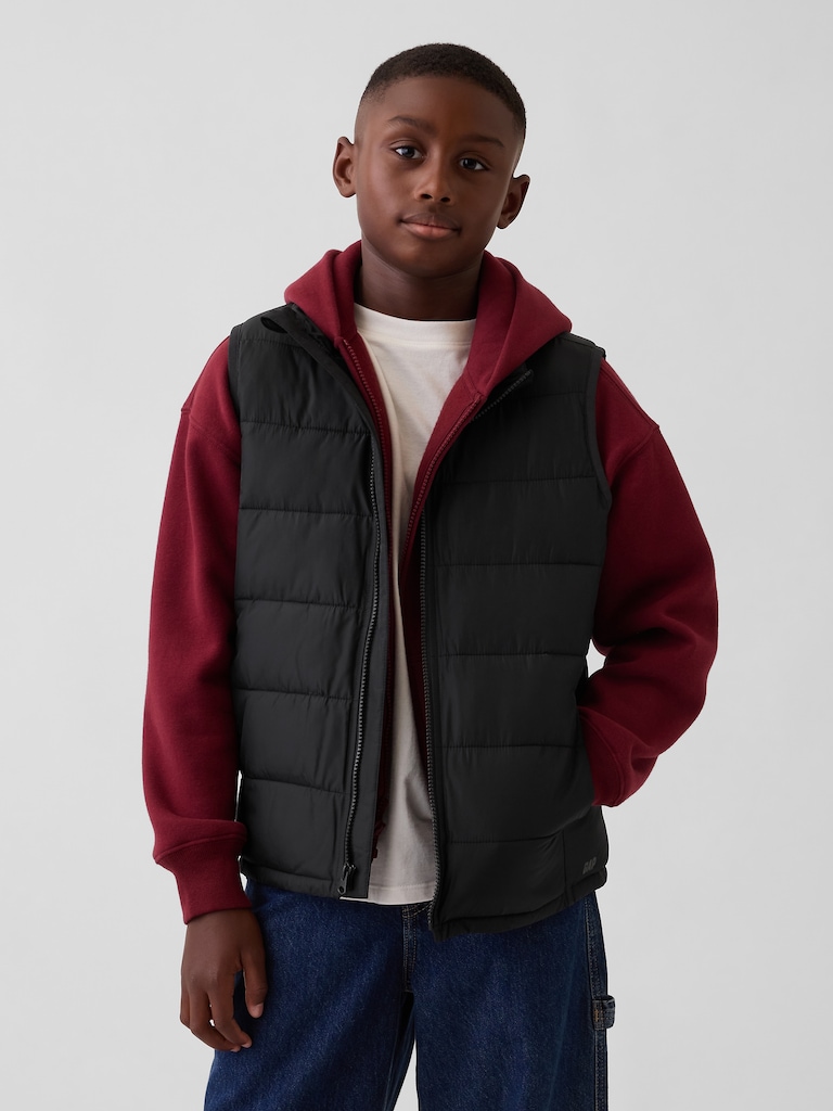 Kids Recycled Lightweight Puffer Vest