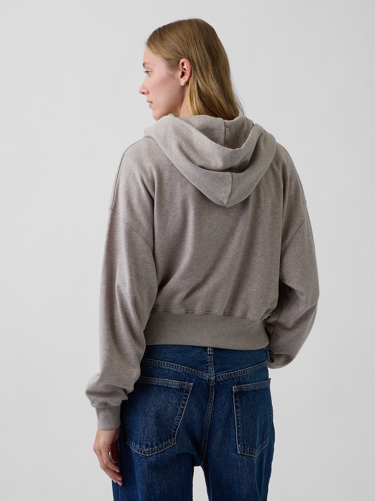 VintageSoft Terry Oversized Wedge Zip Hoodie