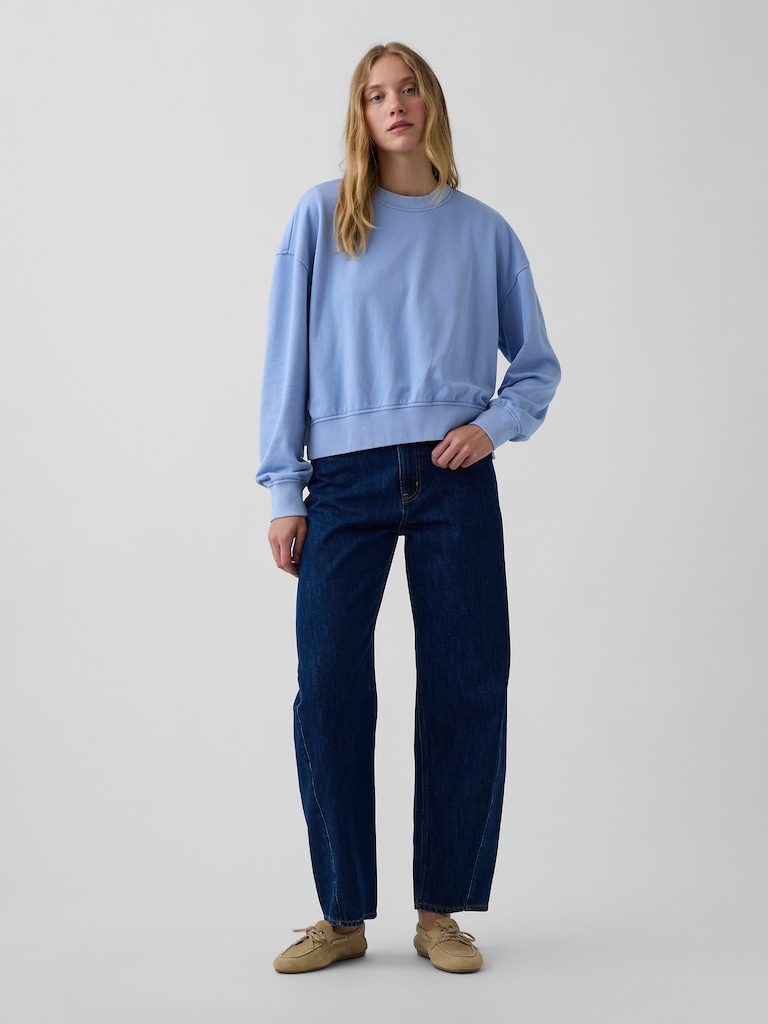 VintageSoft Terry Oversized Wedge Sweatshirt