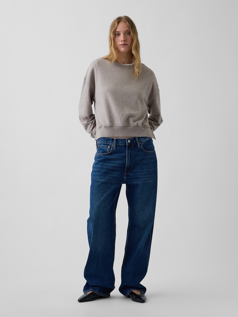 VintageSoft Terry Oversized Wedge Sweatshirt