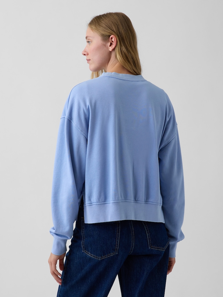 VintageSoft Terry Oversized Wedge Sweatshirt