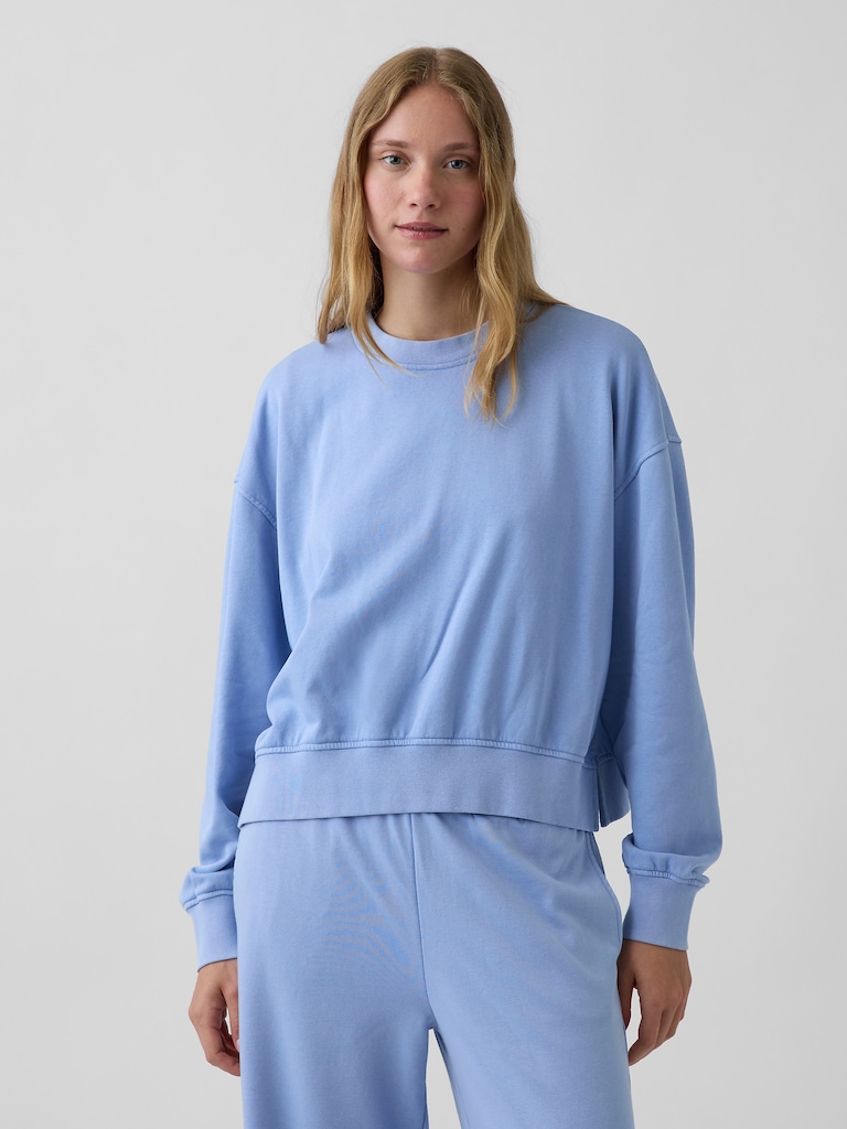 VintageSoft Terry Oversized Wedge Sweatshirt