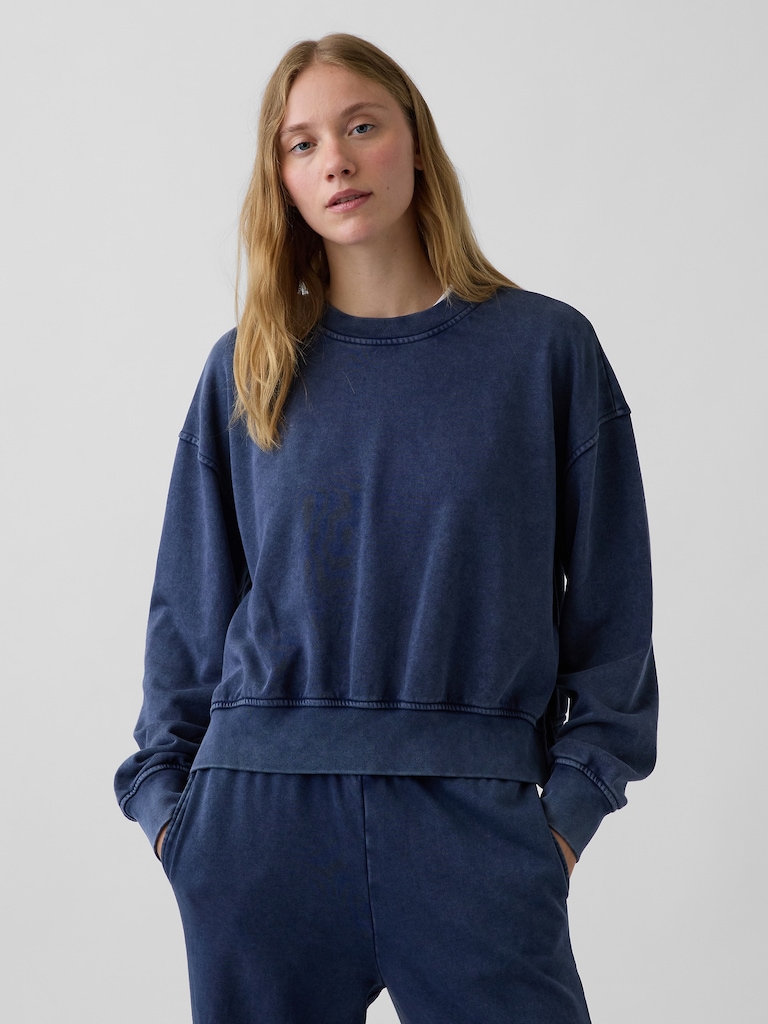 VintageSoft Terry Oversized Wedge Sweatshirt