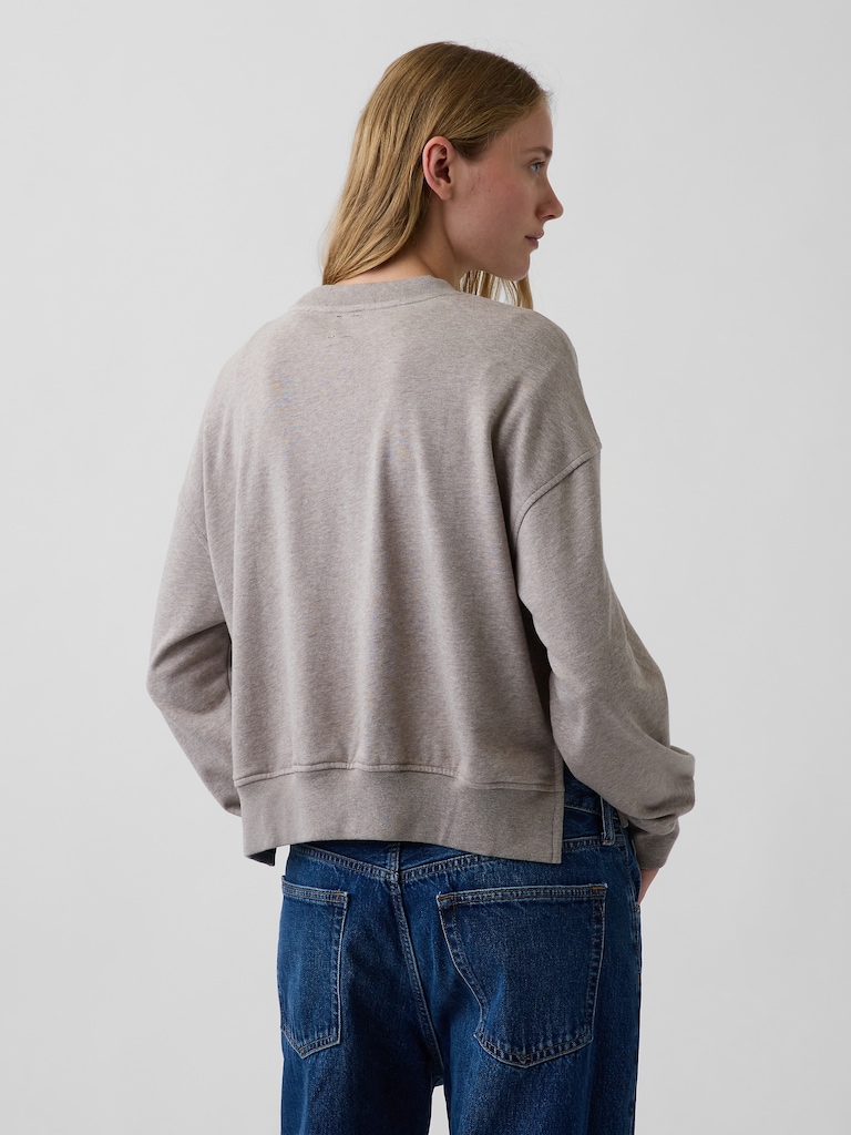 VintageSoft Terry Oversized Wedge Sweatshirt